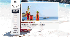 Desktop Screenshot of lilisbeachbar.com
